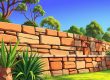 sandstone retaining wall Brisbane, Gold & Sunshine Coast