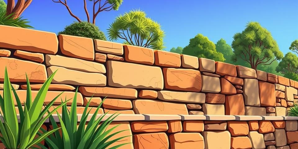 sandstone retaining wall Brisbane, Gold & Sunshine Coast